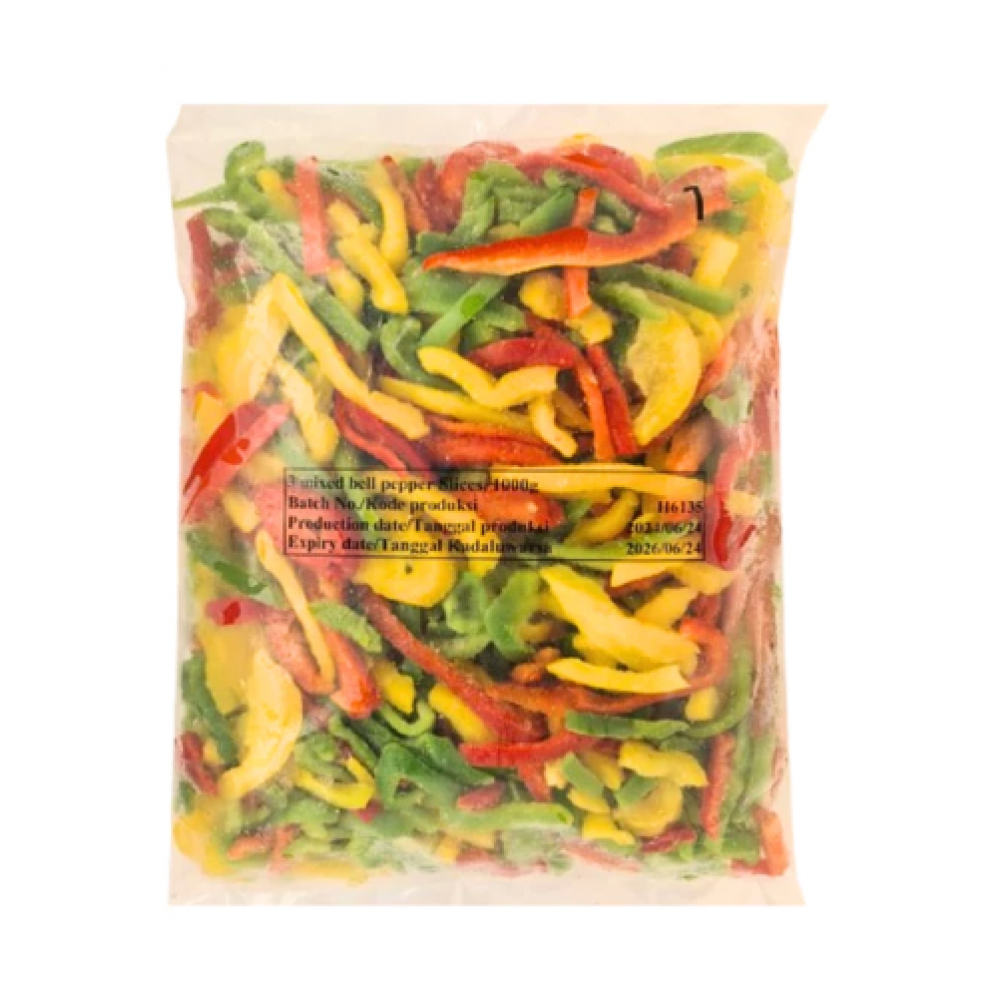 Pepper 3 Mix Slice Frozen 1kg