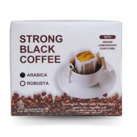 Strong Black Coffee Dengan Rempah - Rempah (5 sach..